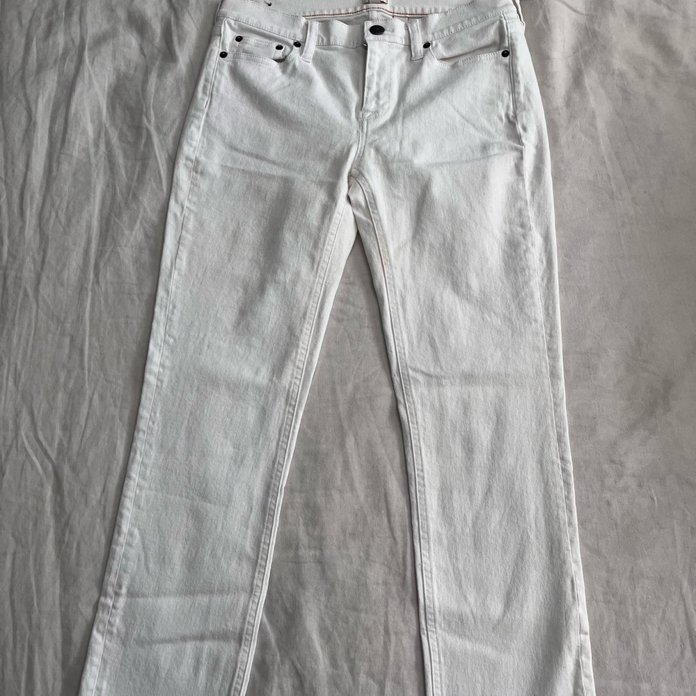 J. Crew Stretch White Jeans